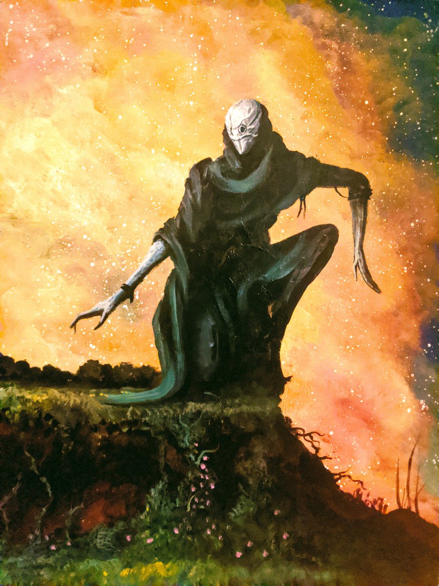 Send, The Lost Sage. 
1/1 Acrylic on Canvas
opensea.io/collection/lux…