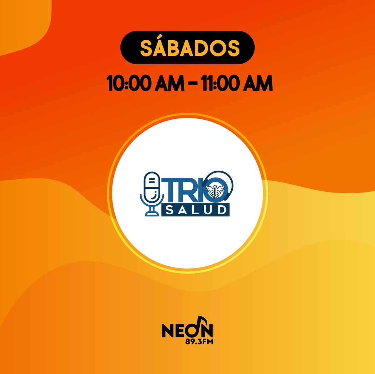 neon893fm's tweet photo. Todo sobre salud está todos los sábados en @Triosaludrd junto a @yotinperez @JulySeEs @NRamirezTroche por la 89.3FM https://t.co/2O4pSVwZ8e