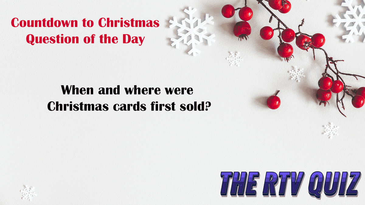 Here's your Christmas Trivia Question of the Day: