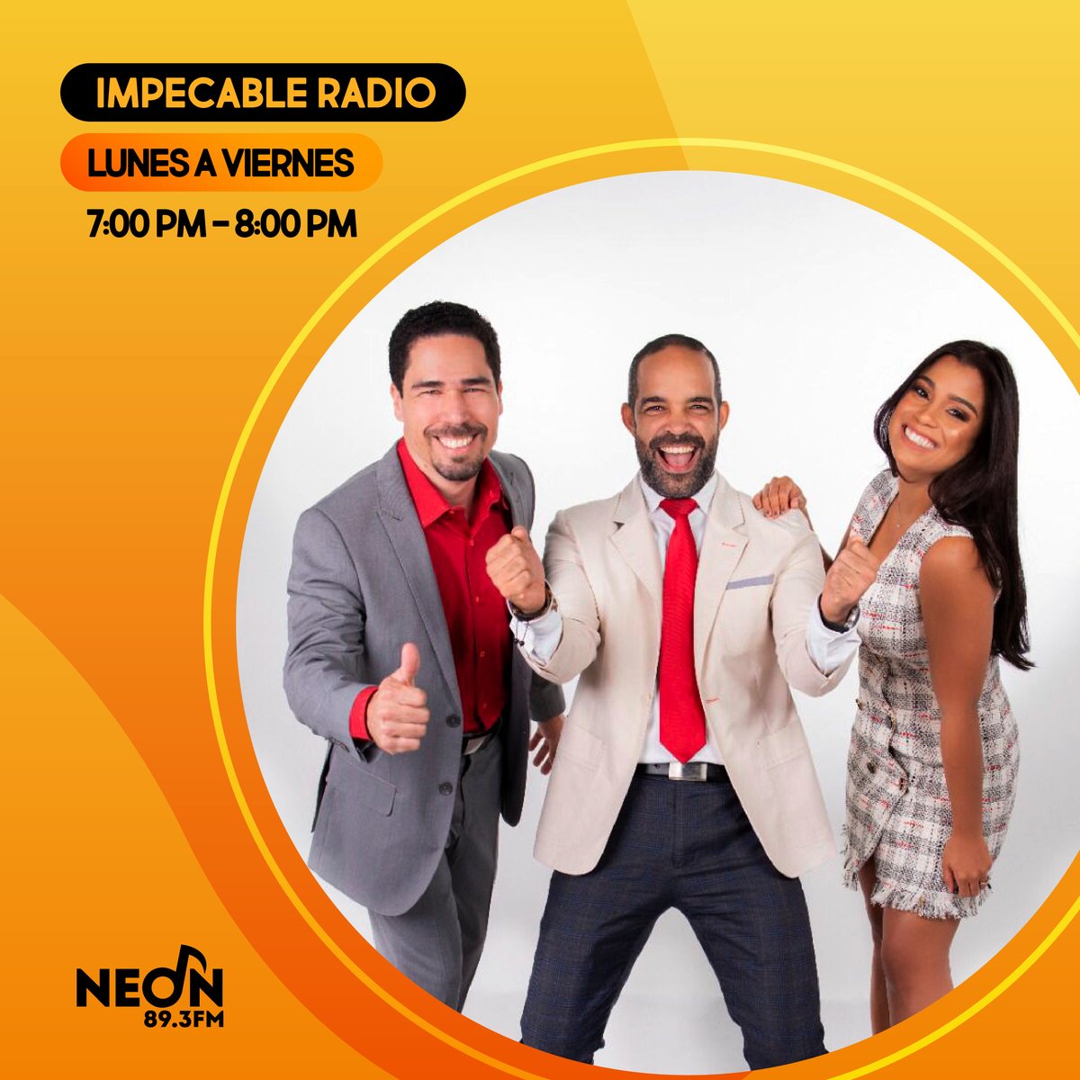 neon893fm's tweet photo. Hoy a las 7 de la noche estará al aire @ImpecableRadio junto a @ManuelRiveraRD y sus invitados ¡No te lo pierdas! #Neón https://t.co/a1X5ReeDy5