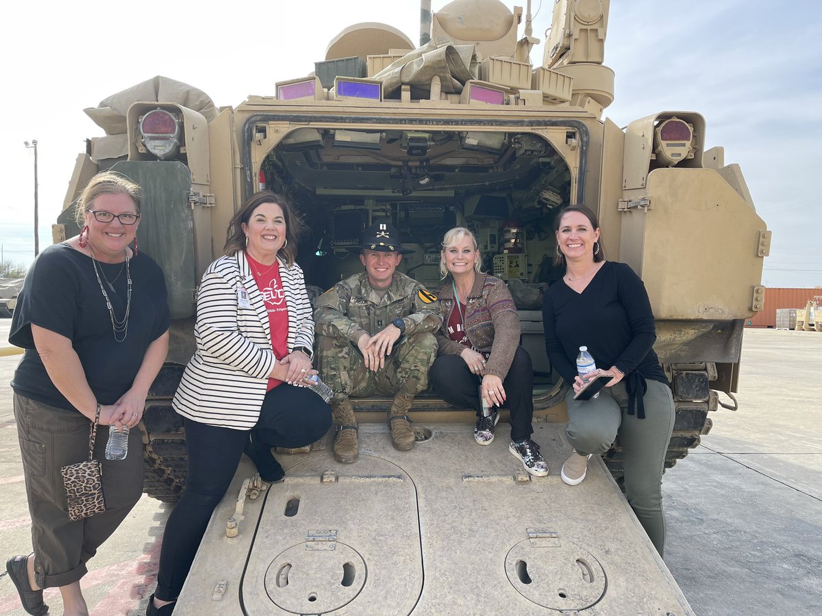 JuleeManley's tweet photo. I had the privilege of visiting our Adopt-A-School Unit @3rd8cav today. Touring their facility and equipment and attending their Spur Ceremony gave me a new respect for the magnitude of their role in keeping our country safe. https://t.co/61drOs4PMv