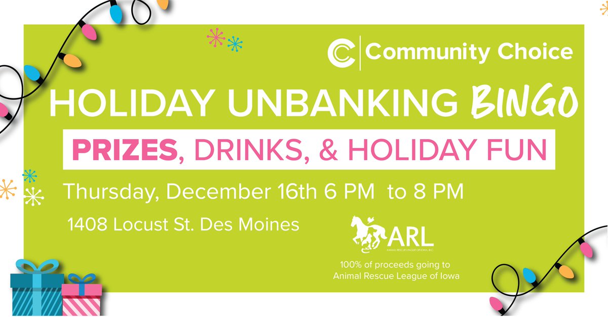 UnbankWithUs's tweet photo. Join us at our Experience Center on Locust next Thursday, December 16th, from 6 PM to 8 PM!
- $1200+ worth of prizes ๐
- Sign up for our PS5 giveaway ๐ฎ
- Holiday snacks and drinks ๐ซ
- More UNexpected fun! ๐
๐ผ
#UNbankForGood #PS5Giveaway #DesMoines https://t.co/PTLMUg34ef