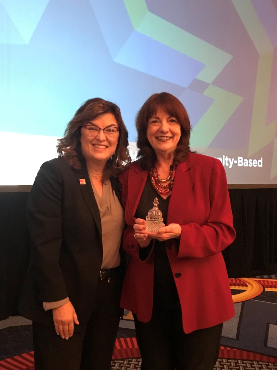 AARPpolicy's tweet photo. Here's @susanpolicy receiving the @ADvancingStates 2021 Dr. Jeanette Takamura Caregiving Award this afternoon at #HCBS2021. Congratulations, Susan! https://t.co/oJZTvO4RGa