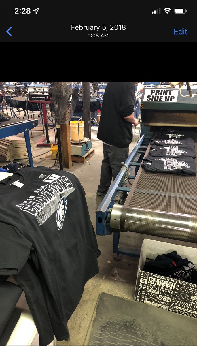 bradylytton's tweet photo. You’ve been keeping me company in the shop since the Heartland days, especially the night I had to catch 30k eagles shirts after a terrible super bowl hangover #GoPats 

Thanks for everything boys, congrats on the gabagool 🤌🤌🤌

@PatMcAfeeShow @FDSportsbook #pmsfanduelfamily https://t.co/hpRbOI1khv