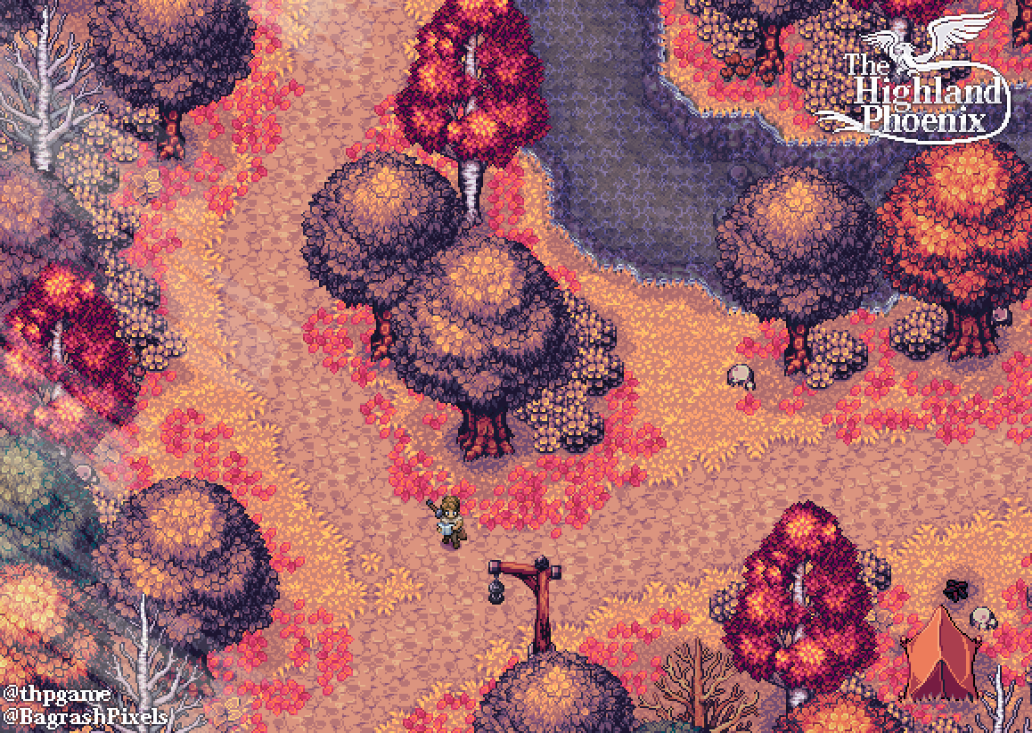thpgame's tweet photo. Announcing our game, #TheHighlandPhoenix! This is an action adventure in development by @fwsGonzo and @BagrashPixels. Stay tuned for more!

#thpgame #pixelart #indiedev #gamedev #gameart https://t.co/V1nAtjDm54