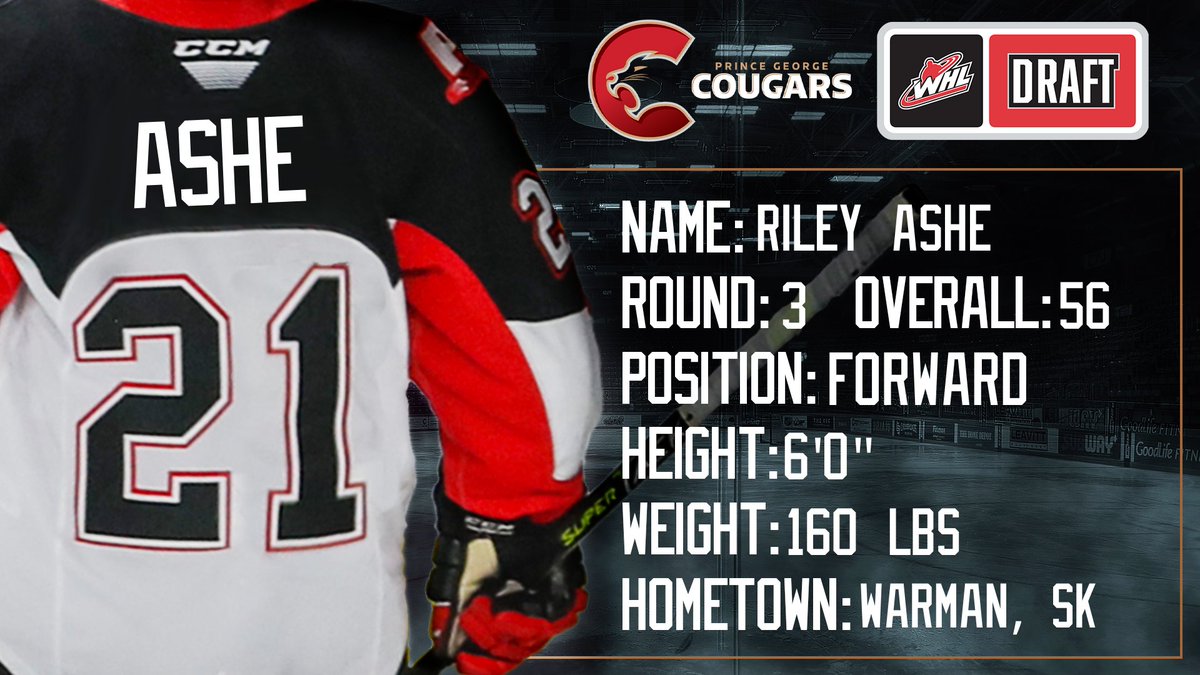 With the 56th overall selection, we're proud to select forward Riley Ashe from the Saskatoon Blazers.
#WHLDraft