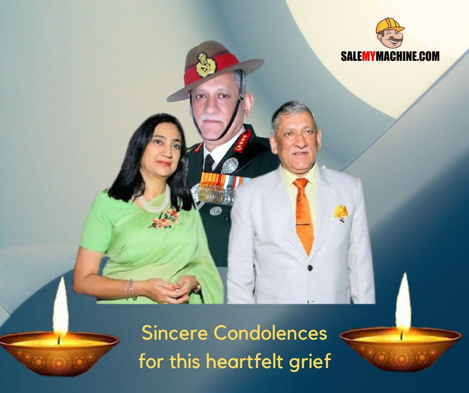 We extend our deepest thoughts, prayers, and condolences to the bereaved families. Team Salemymachine.com
#generalbipinrawat