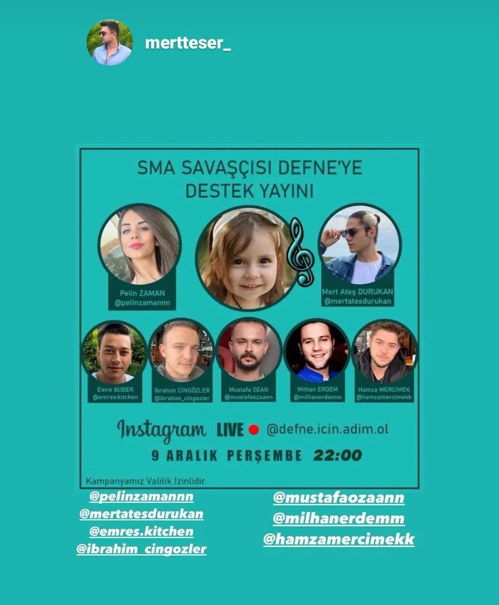SMS Savaşçısı Defne'ye destek yayını katılımlarınızı bekliyoruz umut hep vardır ❤️
#masterchefturkiye #emrebüber