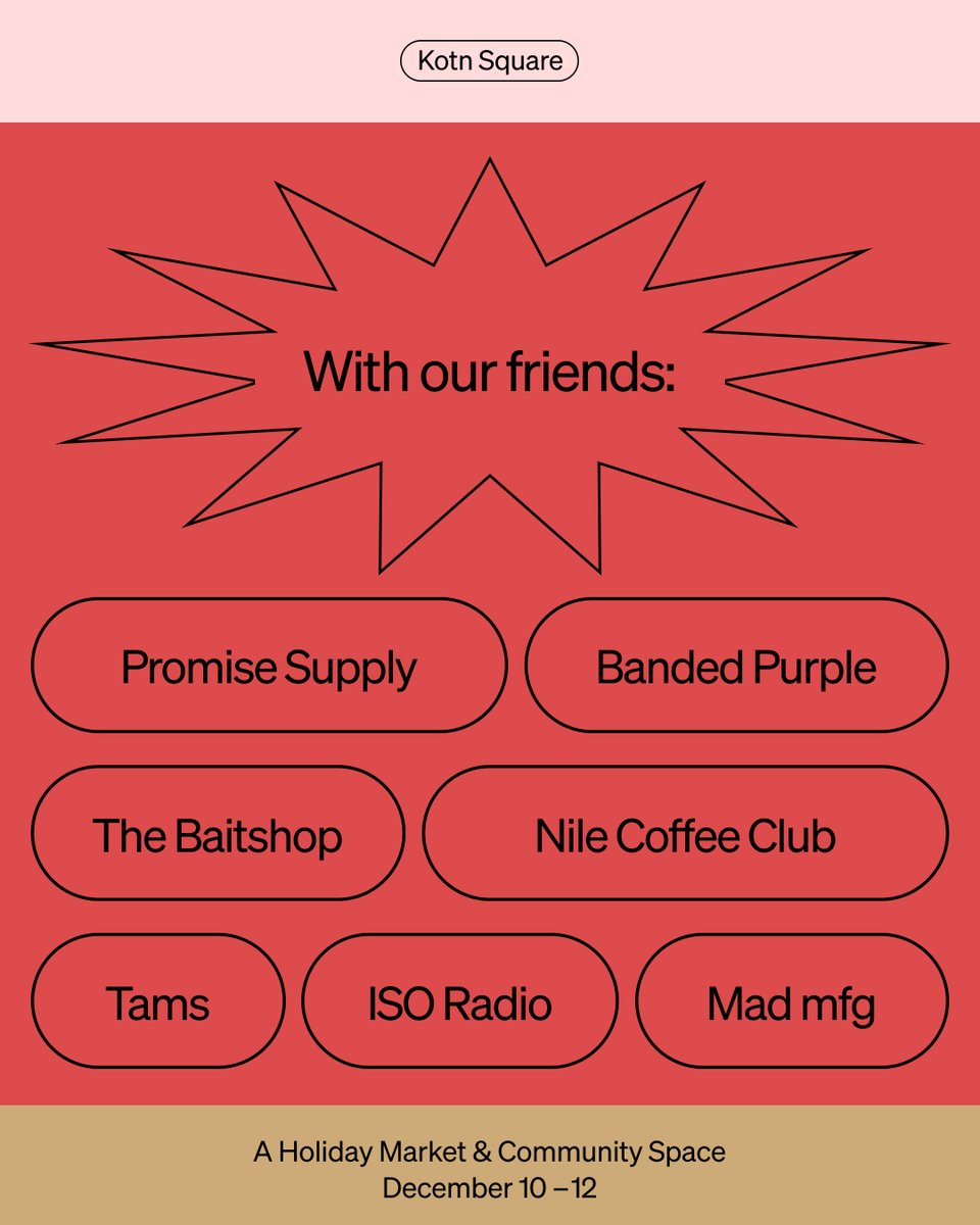 Toronto—Kotn Square starts tomorrow!

Stop by for archived styles starting at $10, custom screen printing, and a curated assortment of goods from local brands, we’re filling our space with items and experiences you won’t want to miss. Learn more at kotn.com/square!