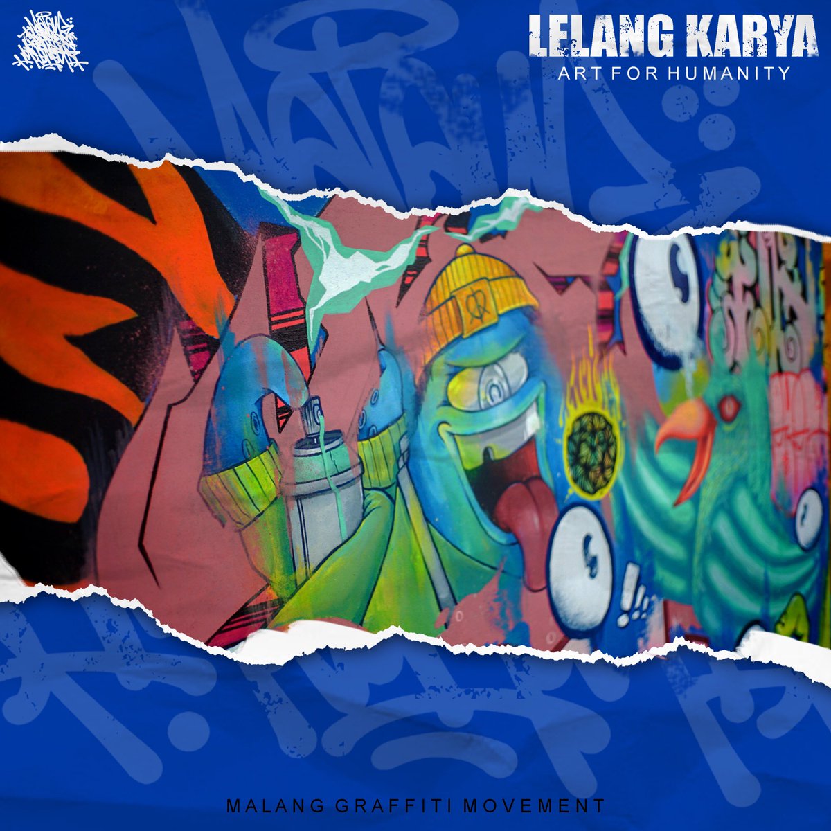 charmingmann_'s tweet photo. Art For Humanity 
Kolaborasi 12 street artist lintas disiplin yang tergabung dalam Malang Graffiti Movement dengan media satu kanvas berukuran 100 CM x 100 CM untuk menyuarakan Art For Humanity, karya ini akan di peruntukan sebagai sebuah media berbagi.
Karya dengan judul "Do'a" https://t.co/dSnWm6Rfv1