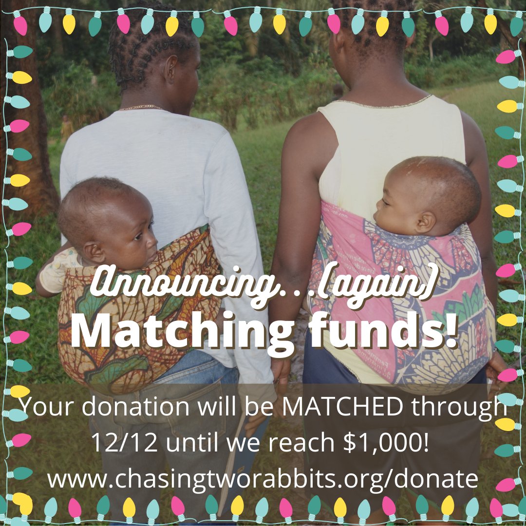 chasing2rabbits's tweet photo. 🎁🎁MORE MATCHING FUNDS! My birthday is on 12/12, and all donations will be MATCHED until we reach $1,000, thanks to an anonymous donor. If we hit our goal, we can send 30 children to preschool for a year! I can't think a more meaningful way to celebrate my birthday. https://t.co/kSNHxRSu5X