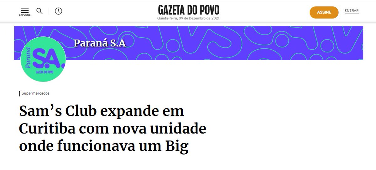 uffizicom's tweet photo. A inauguração do novo Sam's Club, cliente Uffizi, em Curitiba, foi notícia nos principais veículos da capital paranaense https://t.co/1Qq8biQRpf