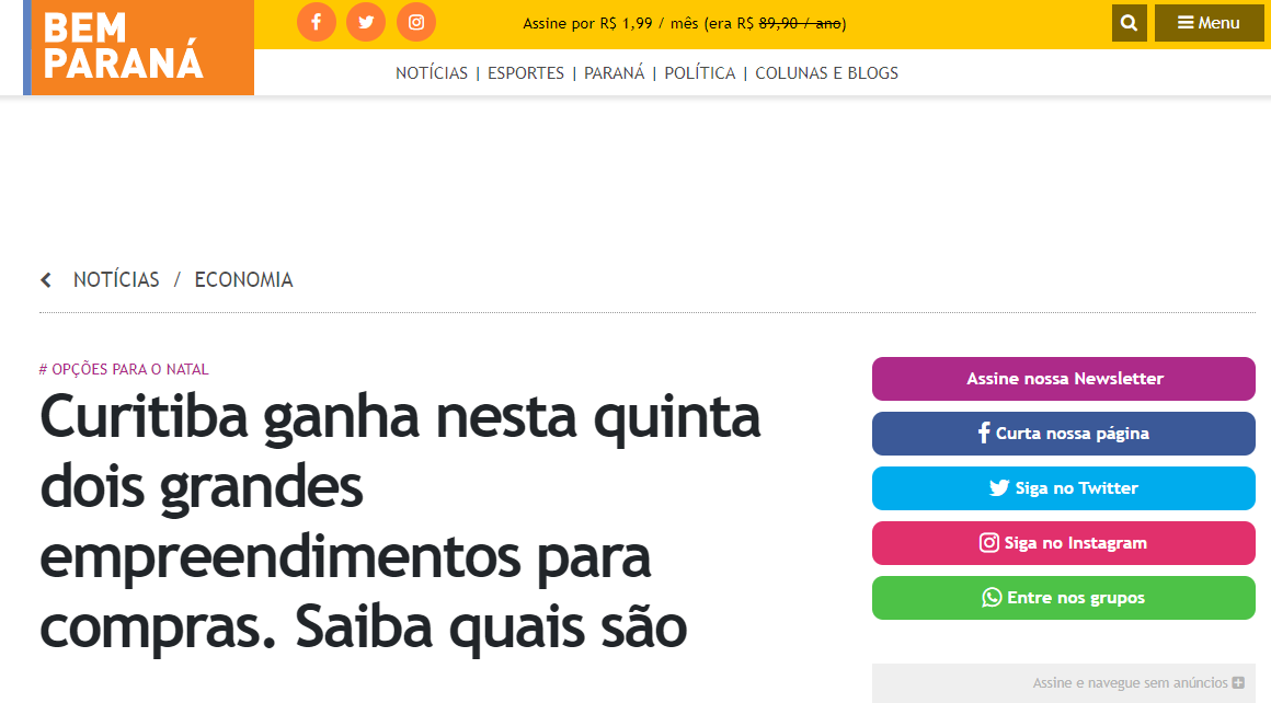 uffizicom's tweet photo. A inauguração do novo Sam's Club, cliente Uffizi, em Curitiba, foi notícia nos principais veículos da capital paranaense https://t.co/1Qq8biQRpf