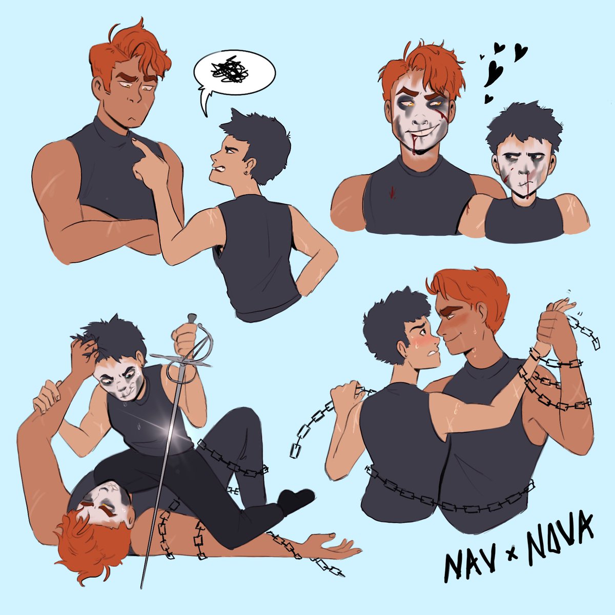 jozelda8's tweet photo. Hello, my name's Em (they/them) but you can call me Bean. I'm a PC at Cartoon Network and love making comics and playing DnD!

Check out my queer mystery webcomic
✨Juxtapose : https://t.co/jKmacI8UES

More art can be found here: 
📸 Insta: https://t.co/g6YgoSpRog https://t.co/8zSxBrQHwC