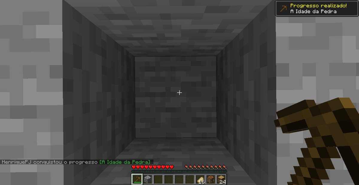 cavarminecraft's tweet photo. dia 1 
(y=319 - minecraft 1.18) https://t.co/Snz9oL3q7c