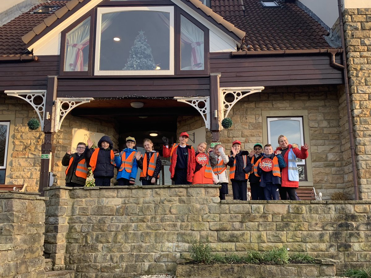 NinelandsPS's tweet photo. We finished our 3 days of singing carols at local Garforth care homes today with a long walk (!) and a visit to Meadowbrook Manor. Thank you for the lovely reception! #community  @Child_Leeds https://t.co/s1KqW516uY