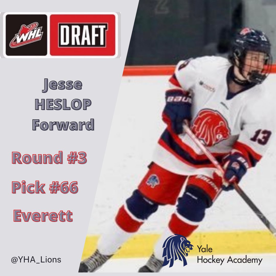 🚨 WHL DRAFT 🚨

Congrats to <a href="/jesseheslop/">Jesse</a> on being drafted by the <a href="/WHLsilvertips/">xy - Everett Silvertips</a> 

“I am very honoured, grateful and excited to be drafted into the <a href="/TheWHL/">Western Hockey League</a>” ~ J. Heslop 🦁