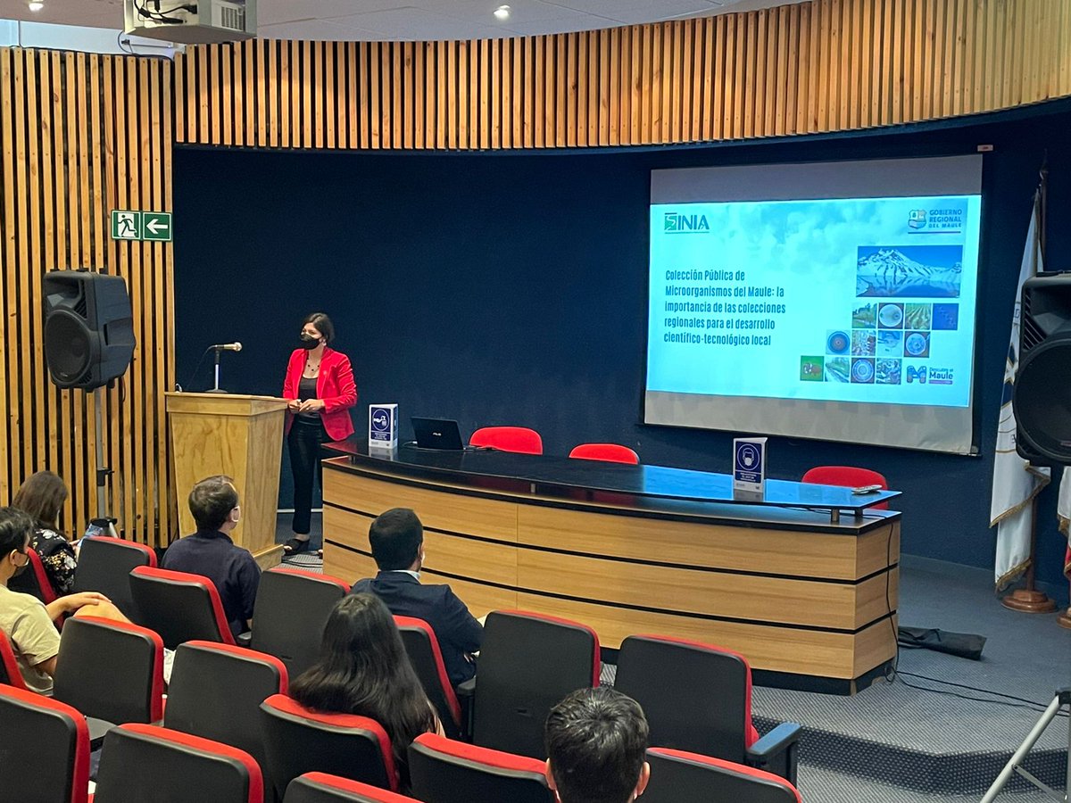 INIARaihuen's tweet photo. En Talca, Seminario “Importancia de Colecciones de Microorganismos para desarrollo biotecnológico de Región del Maule". Organizado por @iniachile y @ucatolicamaule. Finalización Proy. @GOREMaule
@iniachile "Colección pública de microorganismo nativos del Maule". @descubreelmaule https://t.co/x4OxGE0VgA
