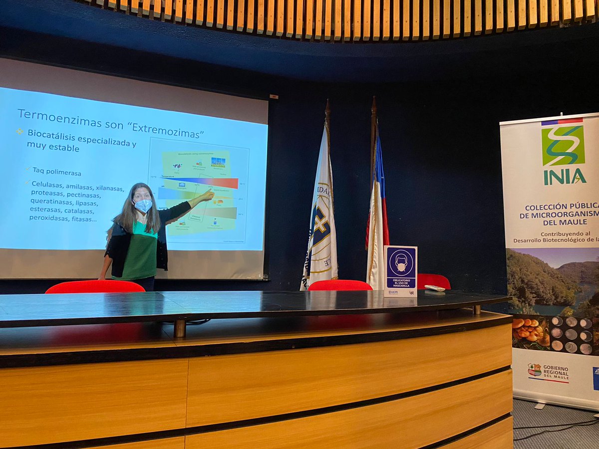 INIARaihuen's tweet photo. En Talca, Seminario “Importancia de Colecciones de Microorganismos para desarrollo biotecnológico de Región del Maule". Organizado por @iniachile y @ucatolicamaule. Finalización Proy. @GOREMaule
@iniachile "Colección pública de microorganismo nativos del Maule". @descubreelmaule https://t.co/x4OxGE0VgA