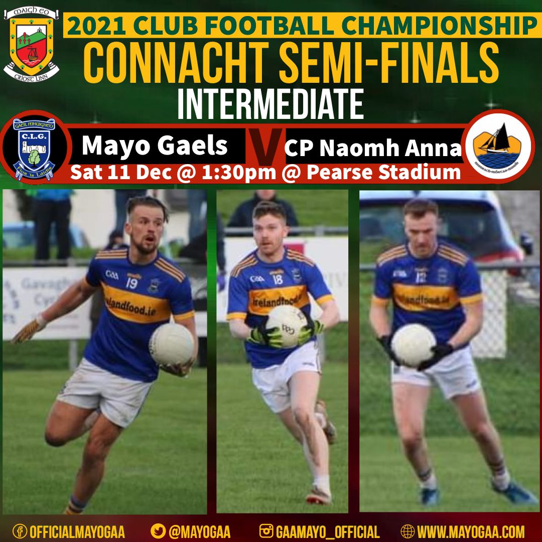 MayoGAA's tweet photo. Best of luck to @mayogaelsgaa in the @ConnachtGAA Intermediate Semi-Final on Saturday 

Get your tickets here 🔽
https://t.co/jGjVHlEfLm 

📻 Tune into @radiomidwest https://t.co/nAVdqp02Pe