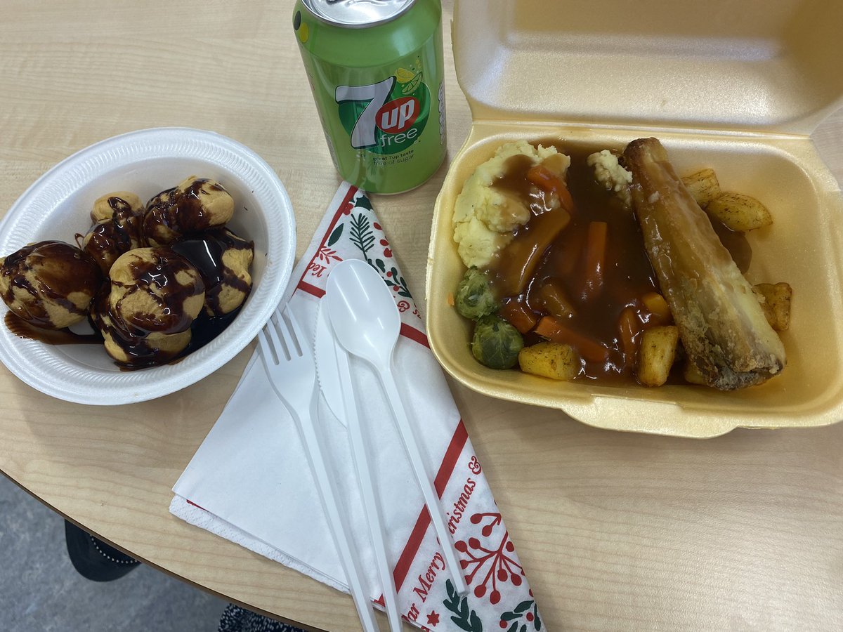 Treated to a lovely department Christmas dinner this afternoon 🎄🍽