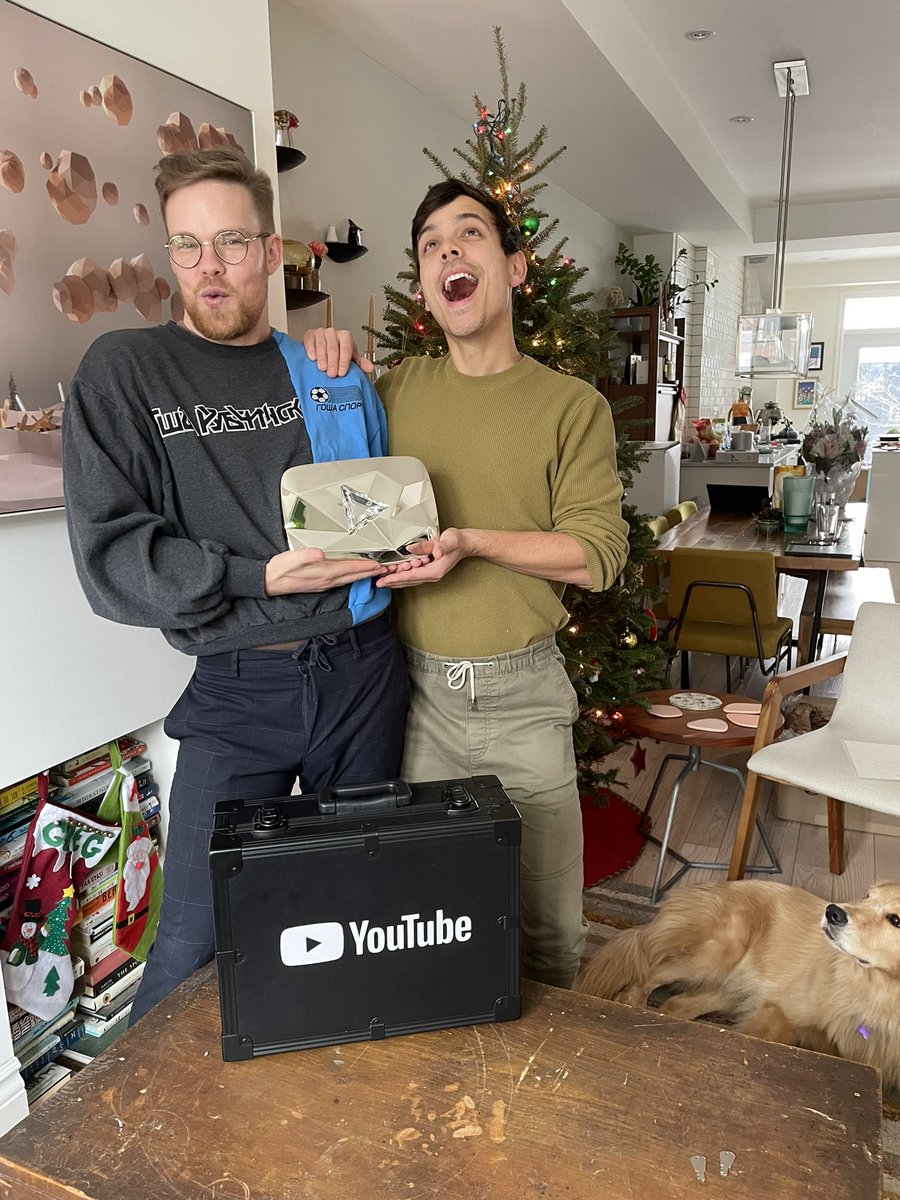 WE FINALLY GAVE BIRTH! Introducing Diamond Play Button, our first child. Thanks to the 10M+ people who subscribed to our YouTube channel. Science is our fave thing to teach, and you watching makes us able to do what we love. Thnx from the bottom of our hearts, brains and lungs.