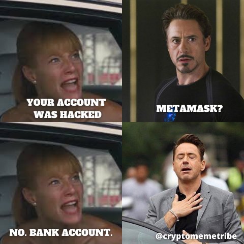 DefiUnlocked's tweet photo. Saw this #meme and felt it deep down in my bones. #crypto #metamask #defi https://t.co/pOvmy7cKfX