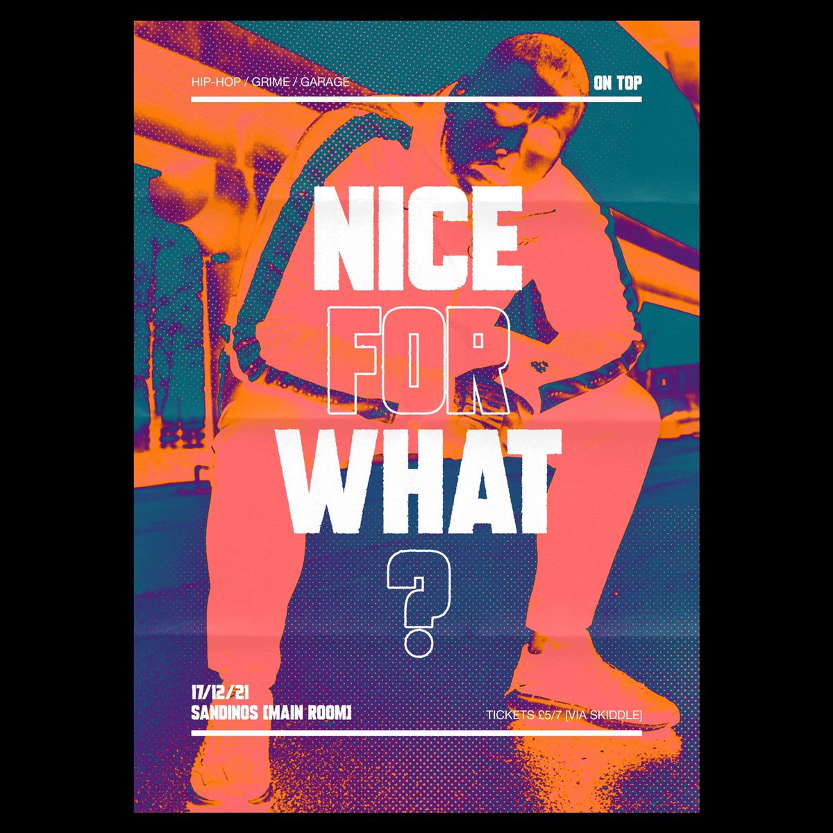 NFW_Derry's tweet photo. 🔛🔝 NICE FOR WHAT? 🔛🔝

After a sell out last month, the NFW? crew return to Sandinos for another roadblock party. 17/12/21 

Ticket waiting list is now open via Skiddle - tickets on sale Monday 13th at 6pm 🎟⏰ https://t.co/JNnbKL5aSU