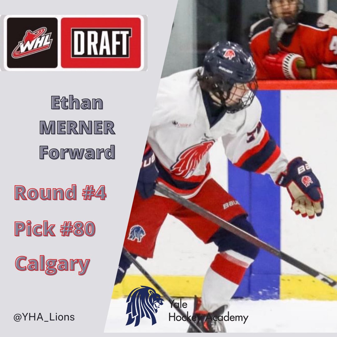 🚨 WHL DRAFT 🚨

Congrats to <a href="/emerner14/">Ethan Merner</a> on being drafted by the <a href="/WHLHitmen/">Calgary Hitmen</a> 

“Ever since I was little, I have dreamt of playing in the <a href="/TheWHL/">Western Hockey League</a>” 
~ E. Merner 🦁