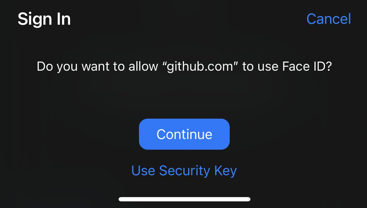 bruienne's tweet photo. Reminder that if you use @github on iOS/iPadOS 15 or macOS 12 you can add strong MFA to your account with the new passkeys in iCloud keychain feature, which uses the FIDO2 platform authenticator spec under the hood - https://t.co/e152Ey3bZ7

This is how it works in iOS/iPadOS: https://t.co/aX82WwRiHa