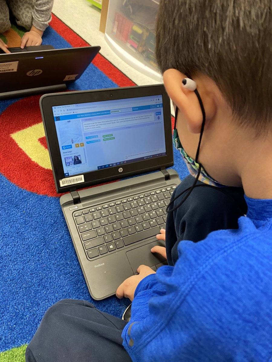 heyMsBieber's tweet image. There were a lot of focused faces and “Look! I did it!” shout outs during our #HourOfCode today! Thanks @codeorg for such engaging computer science activities! #CSinFCPS #csedweek2021 @FCPSSTEAM