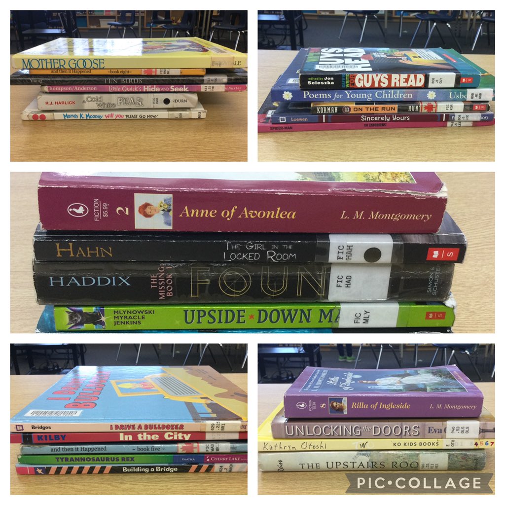 Mr. Piper’s class had much fun creating Book Spine Poetry in the LLC today! <a href="/Blenheimbobcat/">Blenheim District Public School</a> @j_repip