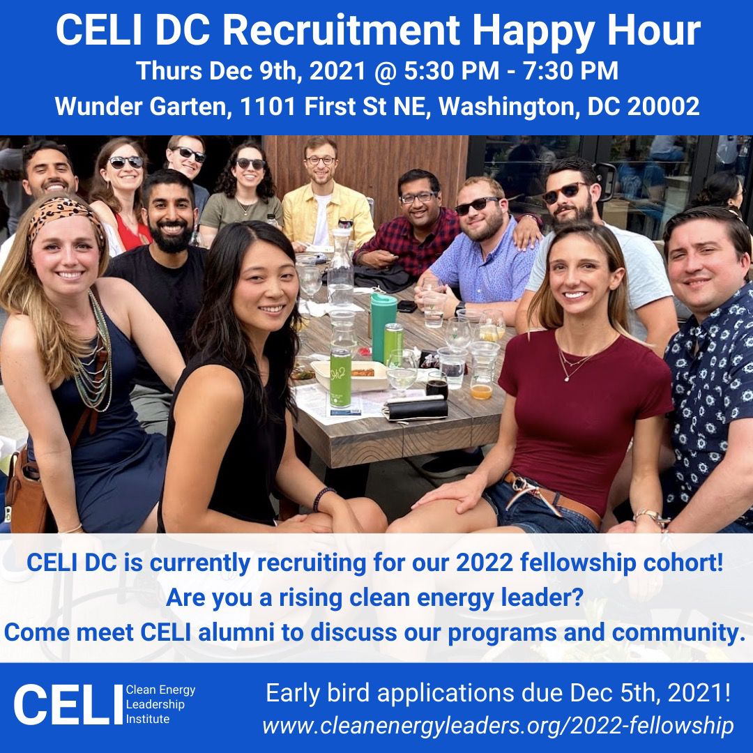 Negawatt_Nate's tweet photo. Hey #EnergyTwitter! 

Did u hear that @Energy_Leaders is hosting 2, count them 2, Recruitment HH events tonight 4 our '22 Fellowship program

1 in DC; 1 in NYC

If u are interested in learning more about CELI, our community or y our alumni are called #CELIons join us!

Details👇 https://t.co/LIOOzxXncv