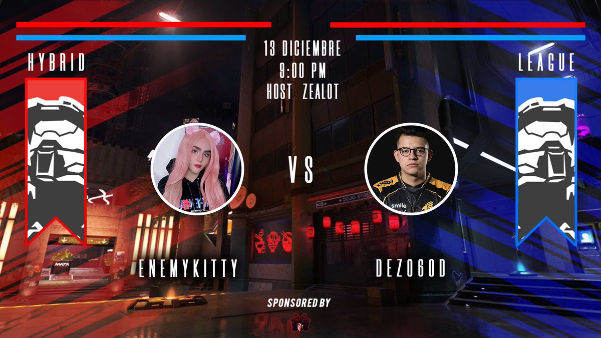 La #HYBRIDLEAGUE llega este 13 de Diciembre ‼️💢📌🔥

@EnemyKitty Vs <a href="/Dezo6od/">Dezonide</a>
Host: Twitch.tv/zealoti
Challonge: challonge.com/es/HIBRIDLEAGU…
Sponsored by <a href="/ApricityAE/">Apricity</a> 🔥📈