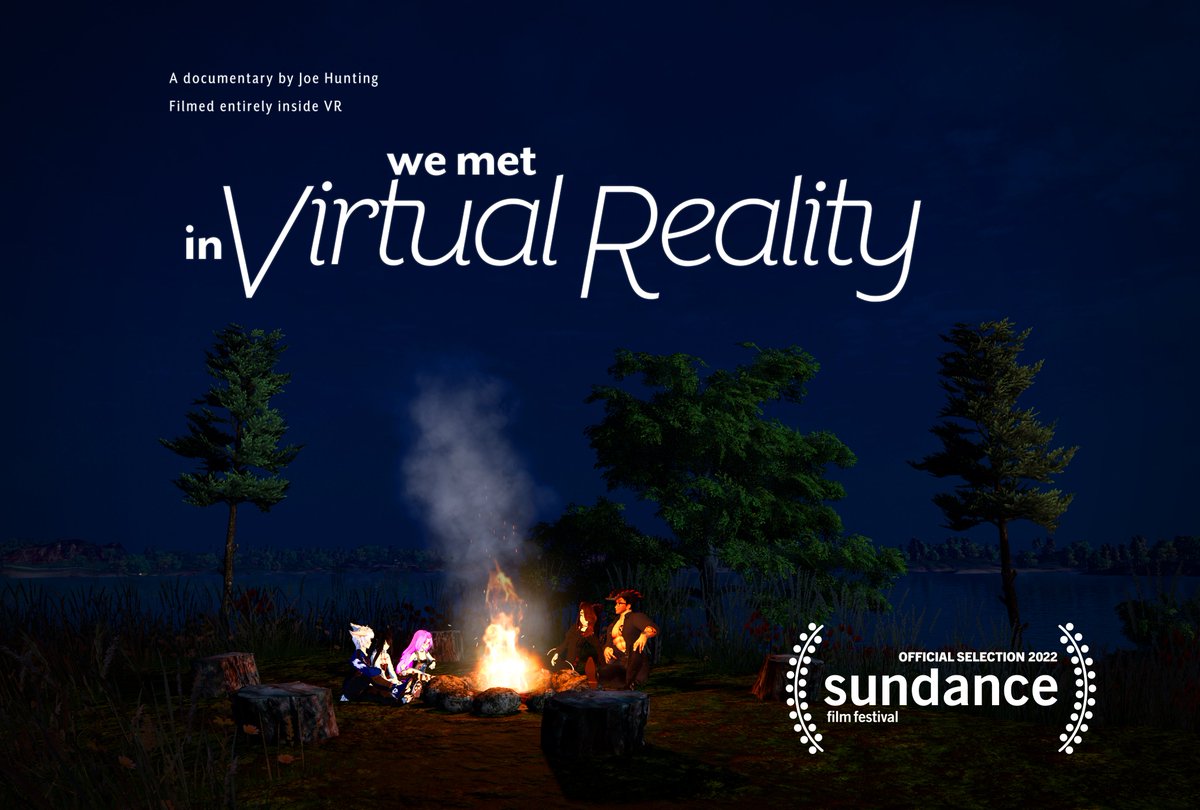 WeMetinVRfilm's tweet photo. 'We Met in Virtual Reality' is premiering at @sundancefest! 🎉We will be at #Sundance 2022 physically and online. Tickets available from Dec 17th. 

Be sure to follow @WeMetinVRfilm to stay updated on our journey releasing this documentary. See you soon #WeMetinVRfilm! https://t.co/TlkiV516Iv