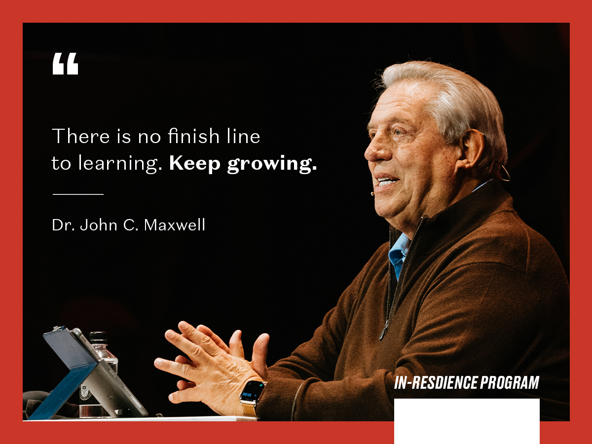 If you missed today's chapel with Dr. John C. Maxwell, you can watch the service on-demand here: youtu.be/PZFtPPEmtVg