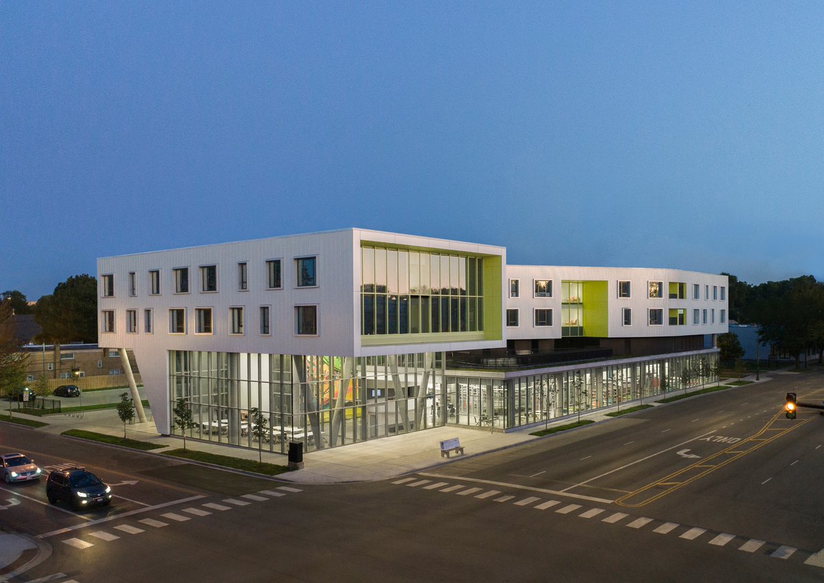 Northtown Affordable Apartments and Public Library by <a href="/perkinswill/">Perkins&Will</a>/<a href="/perkinswill_CHI/">Perkins&Will Chicago</a> 

AIA Chicago 2021 Distinguished Building Award Citation of Merit.