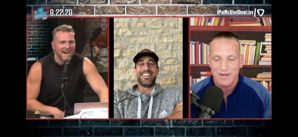 DumbassTalks's tweet photo. Started watching because Aaron Rodgers Tuesday.  I now watch most days during the workouts.  Helped through good times and rough.  Especially through there beginning of the pandemic.  LFG!!!

#PMSFANDUELFAMILY https://t.co/yhT7jG8Jva