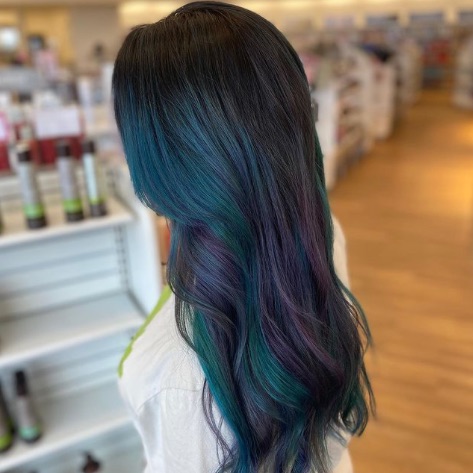 Pretty as a Peacock Heres How to Get Rainbow Hair if Youre a Brunette   Page 14