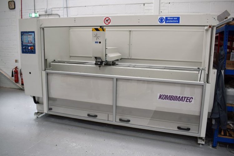 North East Bifolds invest in a second AMC308 Machining Centre 3+1 Axis CNC with multi-tool changer and 5HP Motor - Inverter Driven to 18,000rpm #kombimatec #dunstable #fenestrationuk #windowindustry #architectural #aluminium #windowsystems