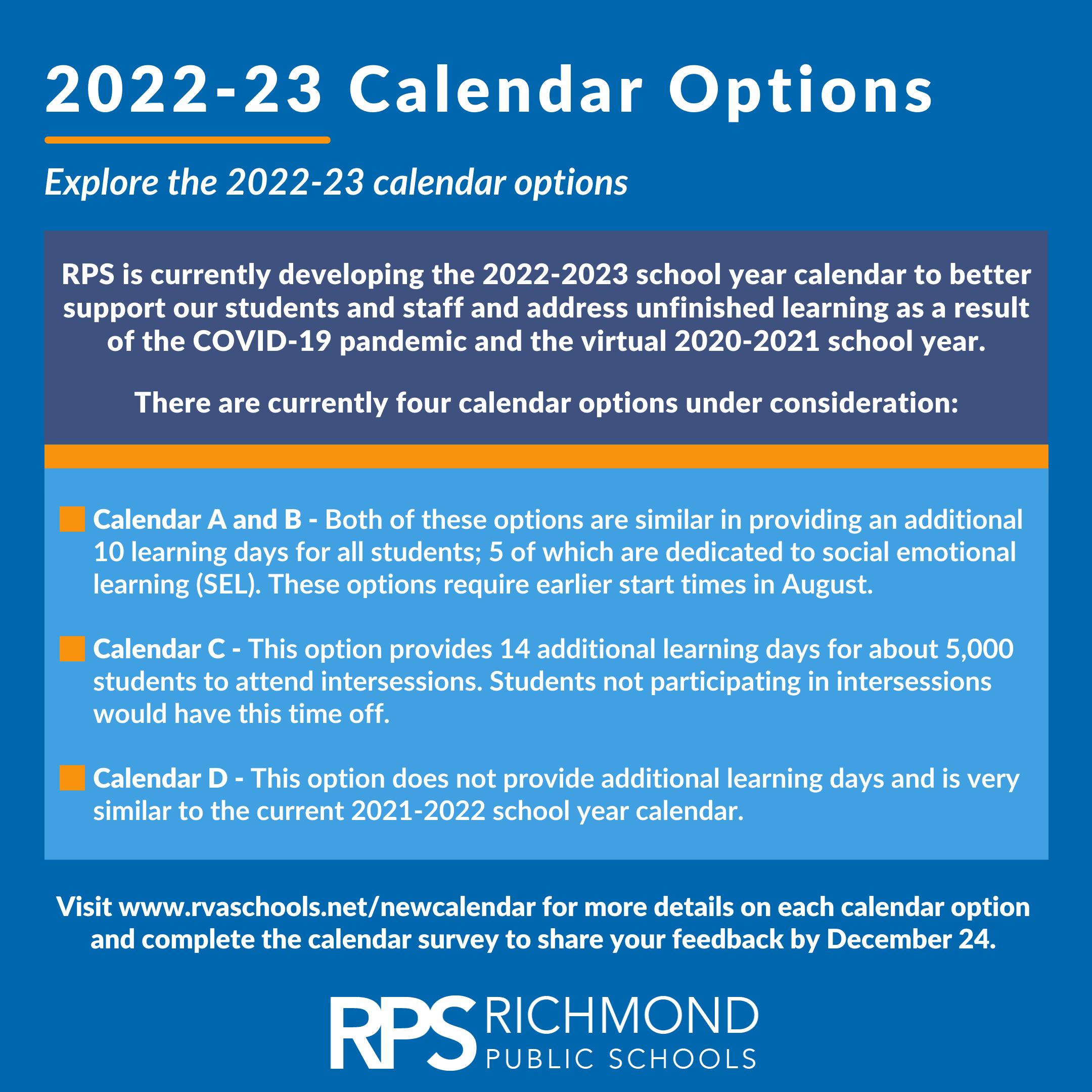 Rps Calendar 2022 Richmond Public Schools On Twitter: "Happening Tonight! Join A Virtual  Calendar Conversation To Learn More About The Calendars Being Considered  For Next Year & To Have Your Questions Answered. Join The Northside /