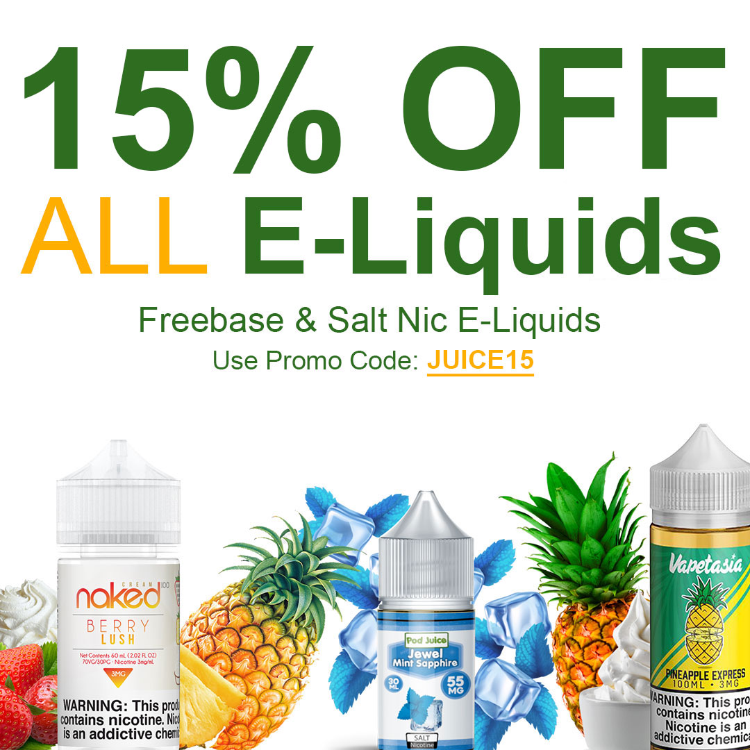 Our BIGGEST e-Liquid sale at 15% OFF! Don't miss out!

#eliquidsale #christmassale #vapesale #vape #vapestore #vapeon #vapelife #provape #naked100 #podjuice