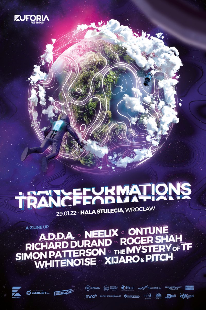 🙌 GIG ANNOUNCEMENT 🙌

We are buzzing to be heading back to Poland in January! This time we'll be teaming up to bring you our A.D.D.A. collaboration project for a DJ set at Tranceformations 2022 

What a Line-up!

Tickets via biletomat.pl/imprezy/trance…

#trancefamily
