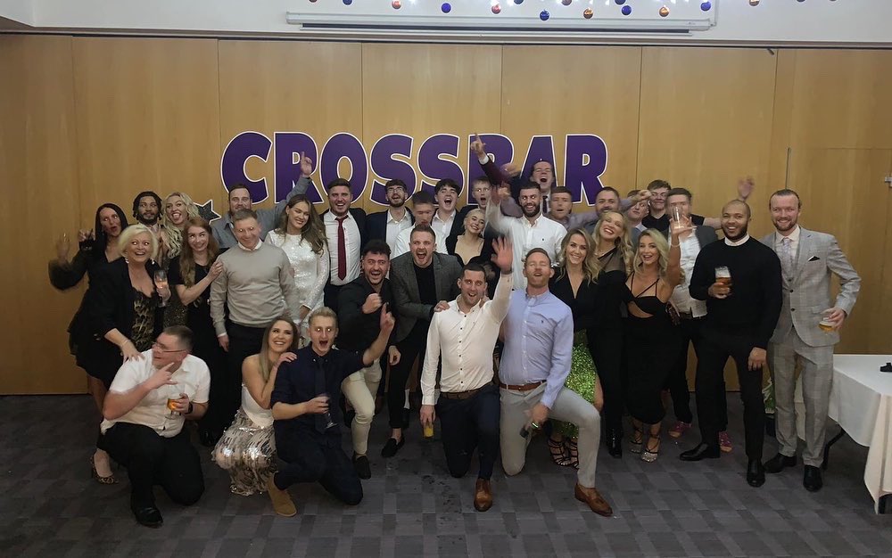 I’m really humble and proud to have received this appreciation gift of my 7 years @CrossbarC . Thank you Gav, Jay, Kev . We have got a hell of a Crossbar team!! Top night with a top bunch of people, here’s to many more! 🎉👏🏻 #Thecrossbargroup #TeamCrossbar