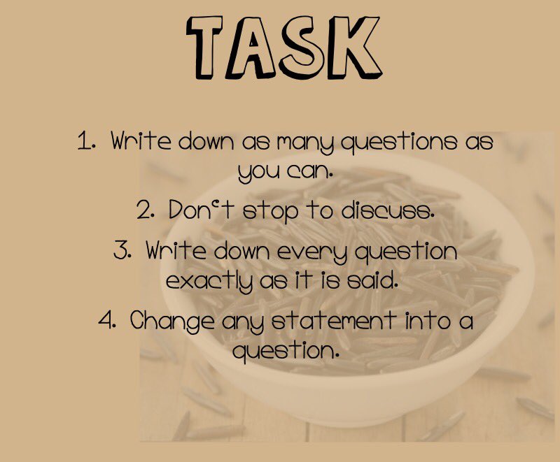 MrsHolley4's tweet photo. Question Focus Statements (QFT) have been a great way for my students to brainstorm and prioritize their questions. The process is simple and easy to do with a variety of topics. #teacher #teachersoftwitter https://t.co/bhAwx6VrYn