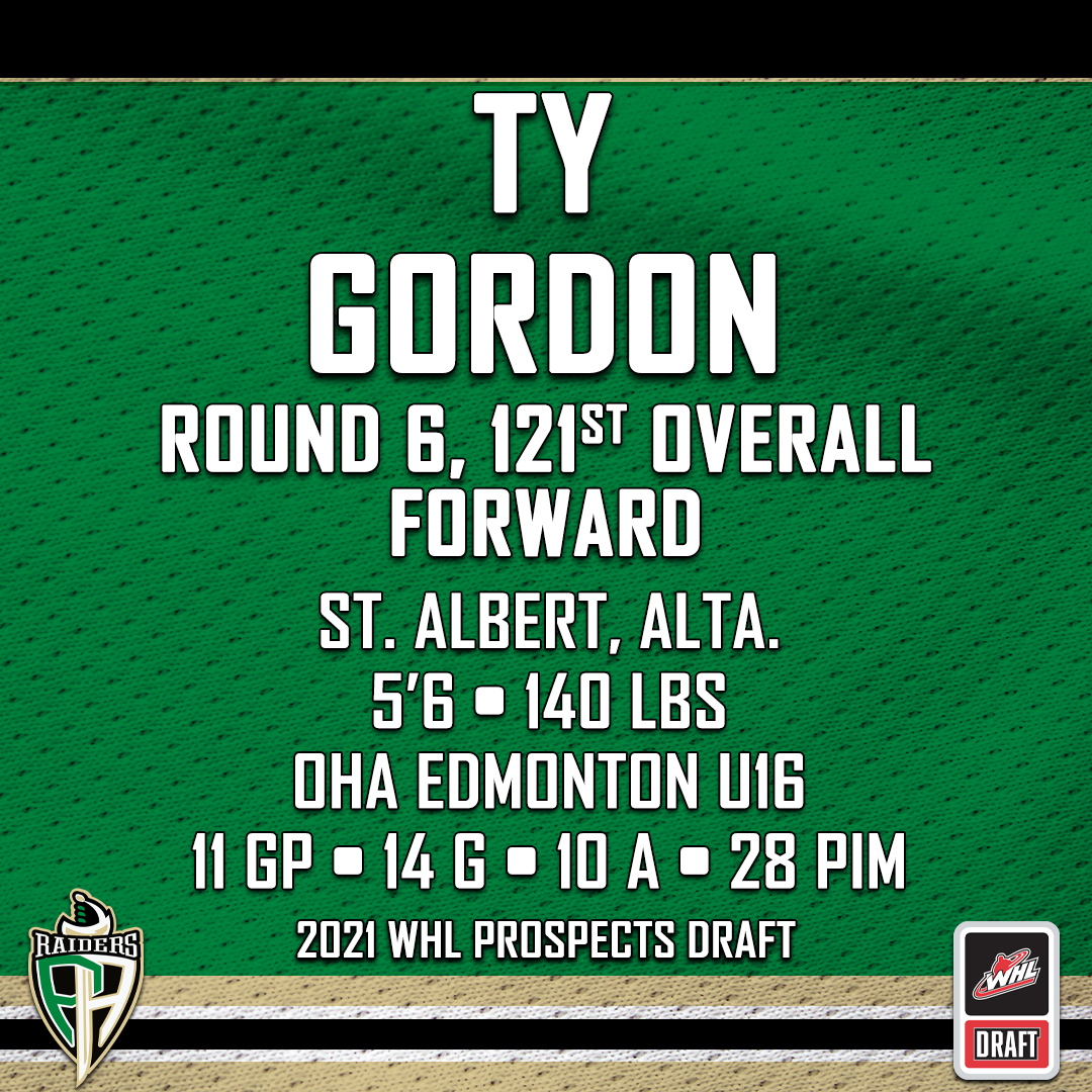 PARaidersHockey's tweet photo. Welcome to Prince Albert, Ty!

#GoRaidersGo | #WHLDraft https://t.co/EIl5W8iqsM