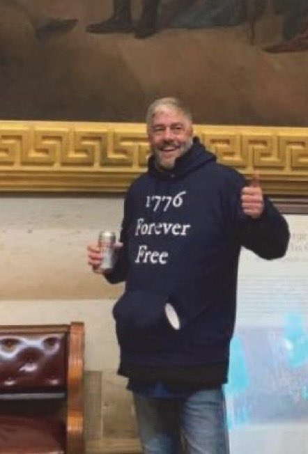The FBI has arrested a Texas man Thomas Conover who was throwing back a couple cold ones while rushing the Capitol on January 6th