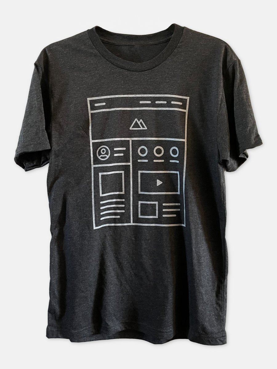 Introducing the Wireframe Tee. Show your love of wireframing in our super soft, premium unisex tri-blend shirt. 

uxkits.com/products/wiref…

U.S. orders placed now should arrive for Christmas (hint hint). Screen printed in the USA with soft, water-based inks. #ux #wireframe
