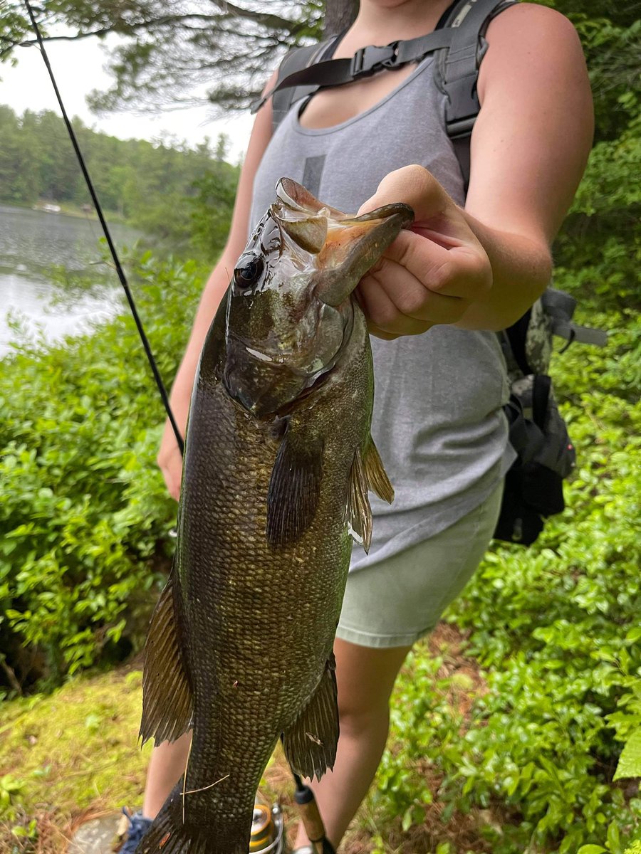 If you don’t take photos of you fish, did you even catch it? #smallie #ladyangler #bassfishing