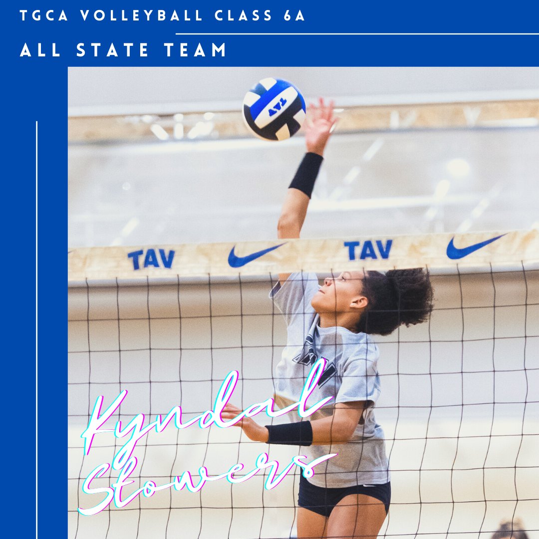 Congrats to #TAV17Black OH Kyndal Stowers (Guyer HS/Baylor) TGCA Volleyball Class 6A All State Team! #GoTAV